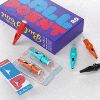 8 color ballpoint tattoo cartridge set: elevate tattoo artistry for artists & beginners