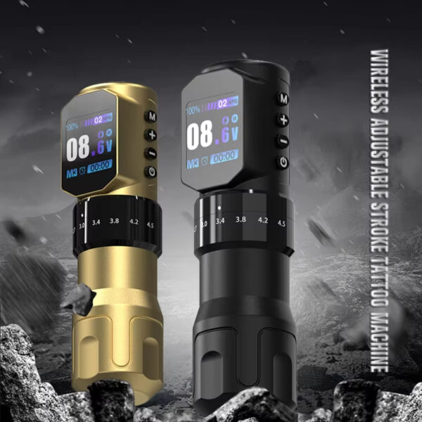 Professional Wireless Tattoo Pen – Long Battery Life & Adjustable Settings
