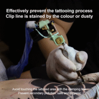 100pcs colorful tattoo clip line bags (blue/pink/black) disposable tattoo supplies
