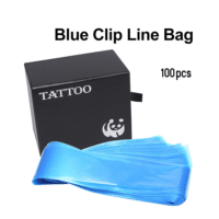 100pcs colorful tattoo clip line bags (blue/pink/black) disposable tattoo supplies