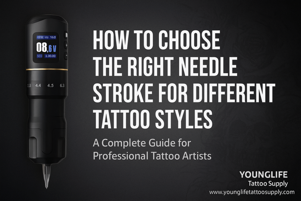Wireless tattoo machine adjustable stroke 2.3–4.5mm – Younglife Tattoo Supply