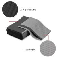 black one time tattoo cleaning wipes pad disposable dental piercing bibs waterproof sheets paper tattoo accessories