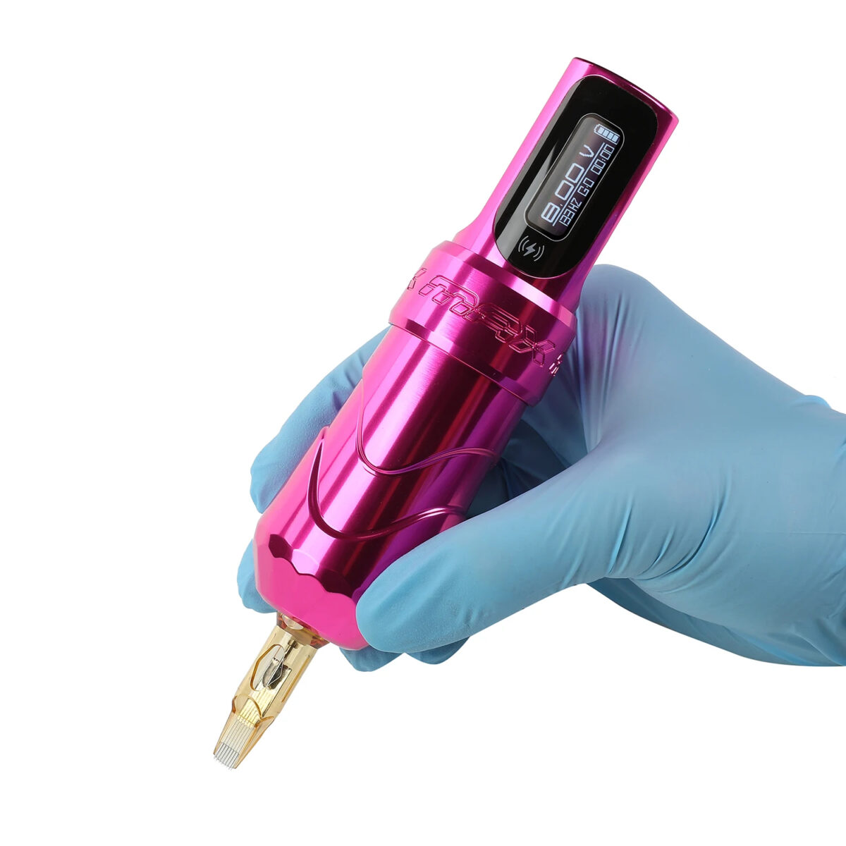 flux max wireless tattoo machine pen (4.0mm stroke, 2 batteries, coreless motor)
