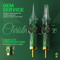 10pcs/box tattoo cartridges needles green christmas tree boutique disposable sterile safety needles for tattoo machine supplies