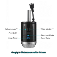 3v 15v wireless tattoo machine with 0.1v precision adjustment – professional rotary gun for artists