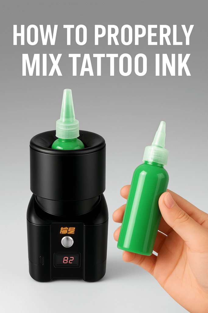 Professional tattoo equipment catalog cover, showcasing the latest tattoo equipment and accessories