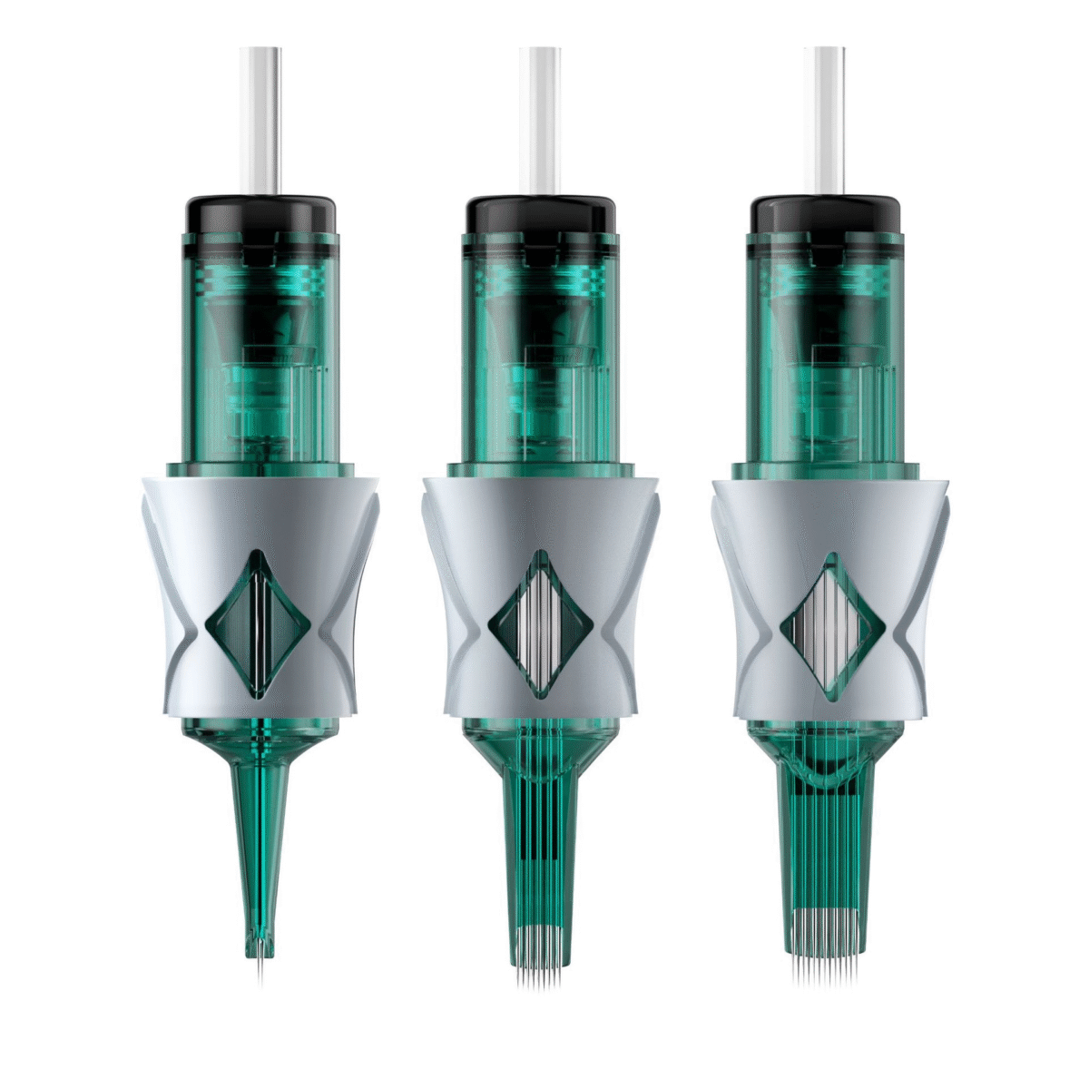 20pcs/box quality green younglife pmu smp sharp durable tattoo needle permanent makeup cartridge with finger ledge