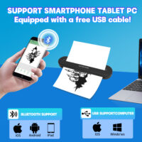 portable tattoo stencil printer bluetooth, high resolution, multi device compatibility
