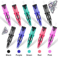 20 pcs ballpoint tattoo cartridge needle safe, realistic practice for tattoo artists & beginners