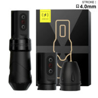 flux max wireless tattoo machine pen (4.0mm stroke, 2 batteries, coreless motor)