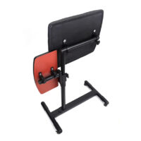 Tattoo Arm Rest with Adjustable Height and Side Tray - Full View of Professional Tattoo Workstation