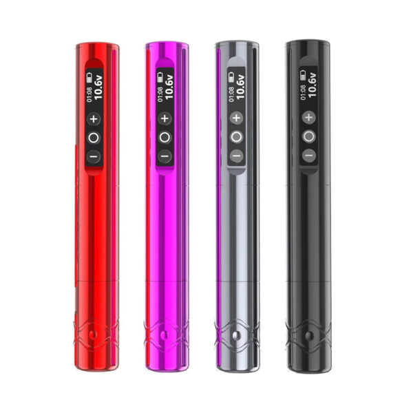 professional wireless tattoo pen machine adjustable grip, digital display