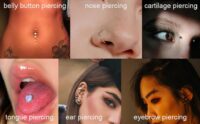 Sharp tip of sterilized piercing needle for precise ear piercing
