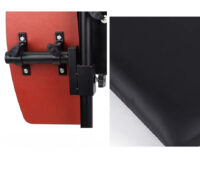Tattoo Arm Rest with Adjustable Height and Side Tray - Full View of Professional Tattoo Workstation