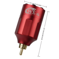 WX-6 Wireless Tattoo Power Supply Digital Battery Pack for Rotary Tattoo Machines
