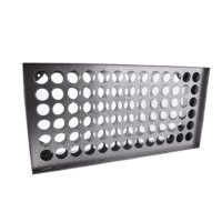 78-hole wall-mounted tattoo ink rack – metal ink bottle holder for tattoo studios and shops, fits 1oz & 2oz bottles, durable and easy to install.