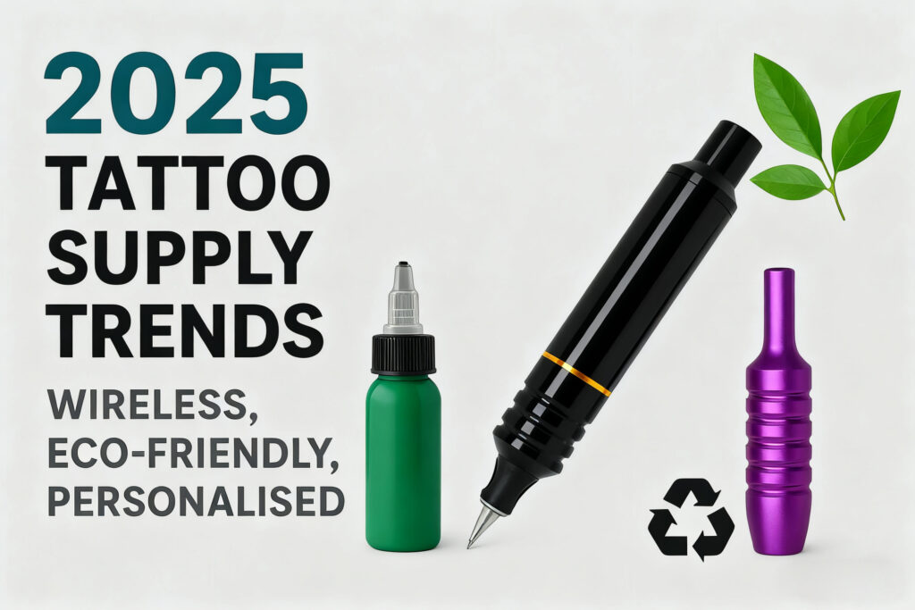 2025 Tattoo Supply Trends - Wireless Tattoo Machine, Eco-Friendly Ink, and Customizable Grip