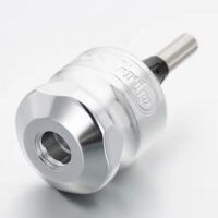 Professional Adjustable Aluminum Tattoo Grip for Cartridge Needles – Black & Silver