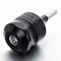 Professional Adjustable Aluminum Tattoo Grip for Cartridge Needles – Black & Silver