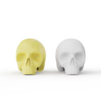 Yellow and White Silicone Skull Tattoo Practice Skins - Realistic Training Models