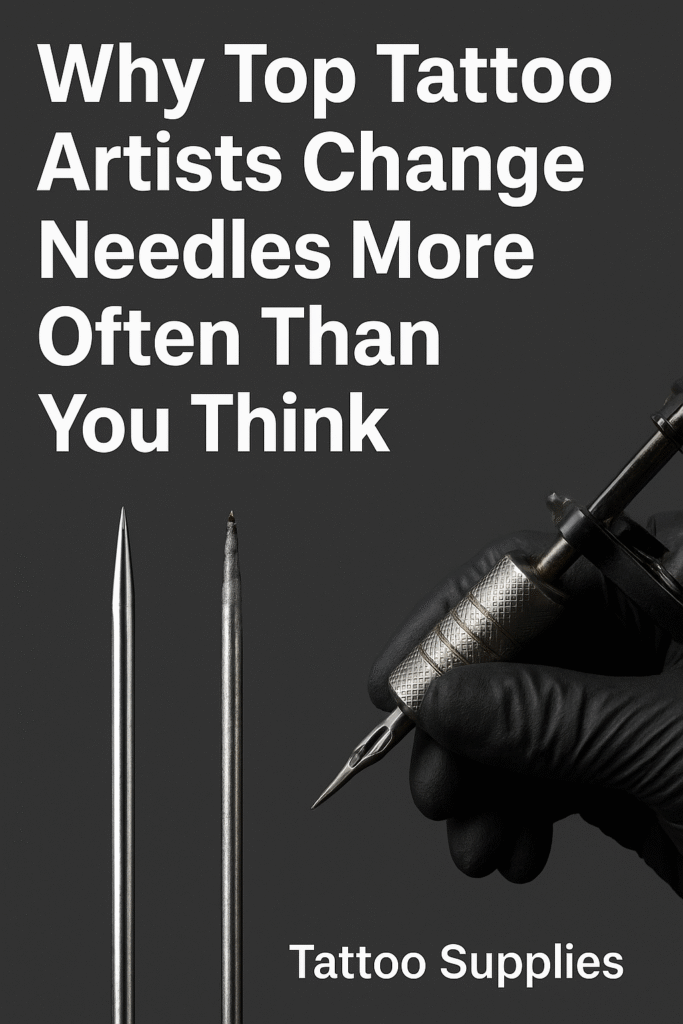 👉 Why top tattoo artists change needles more often – tattoo machine and needle comparison
