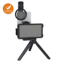 Portable LED fill light kit with tripod, perfect for tattoo studio photography and professional tattoo lighting, wholesale available.
