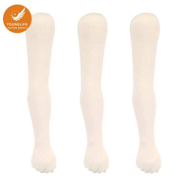 Realistic bendable silicone tattoo practice arm for training and apprentices