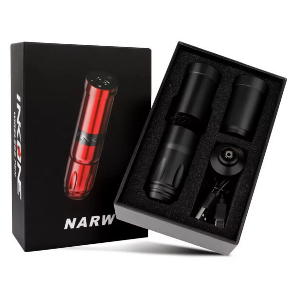 Wireless Wired Tattoo Pen Machine with LCD Touch Screen - Professional Tattoo Device