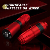 Wireless Wired Tattoo Pen Machine with LCD Touch Screen - Professional Tattoo Device