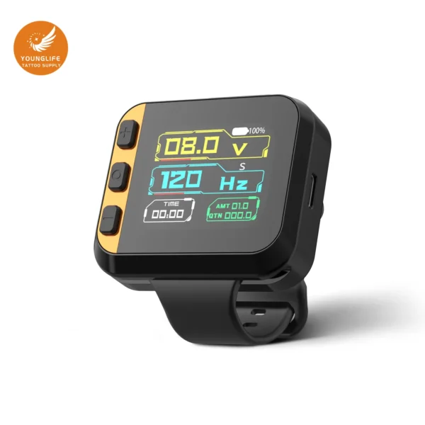1600mAh wireless tattoo power supply with digital display for tattoo machines