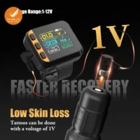 1600mAh wireless tattoo power supply with digital display for tattoo machines