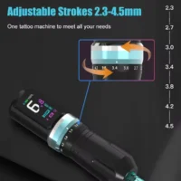 2025 New Wireless Tattoo Machine Pen with Adjustable Stroke 2.3–4.5mm and 2200mAh Battery