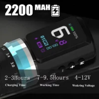 2025 New Wireless Tattoo Machine Pen with Adjustable Stroke 2.3–4.5mm and 2200mAh Battery