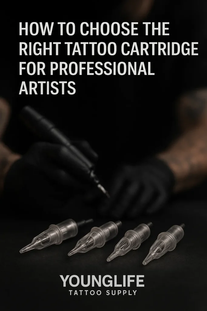 High-quality tattoo cartridges for professional tattoo artists — precision, hygiene, and performance by YOUNGLIFE Tattoo Supply